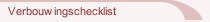 Verbouwingschecklist
